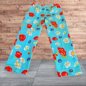 St. John Sport Women’s Floral Flat Front Jeans Size 6